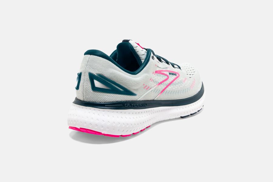 Brooks Israel Glycerin 19 Road Running Shoes Womens - White/Pink - ZGN-574382